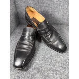 Mercanti Fiorentini Penny Loafer Men's 10M Black Made in Italy